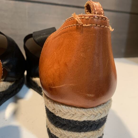 Chloe Nylon Colorblock Pattern Mules Brown & Black Size 8 /38IT - Picture 4 of 9